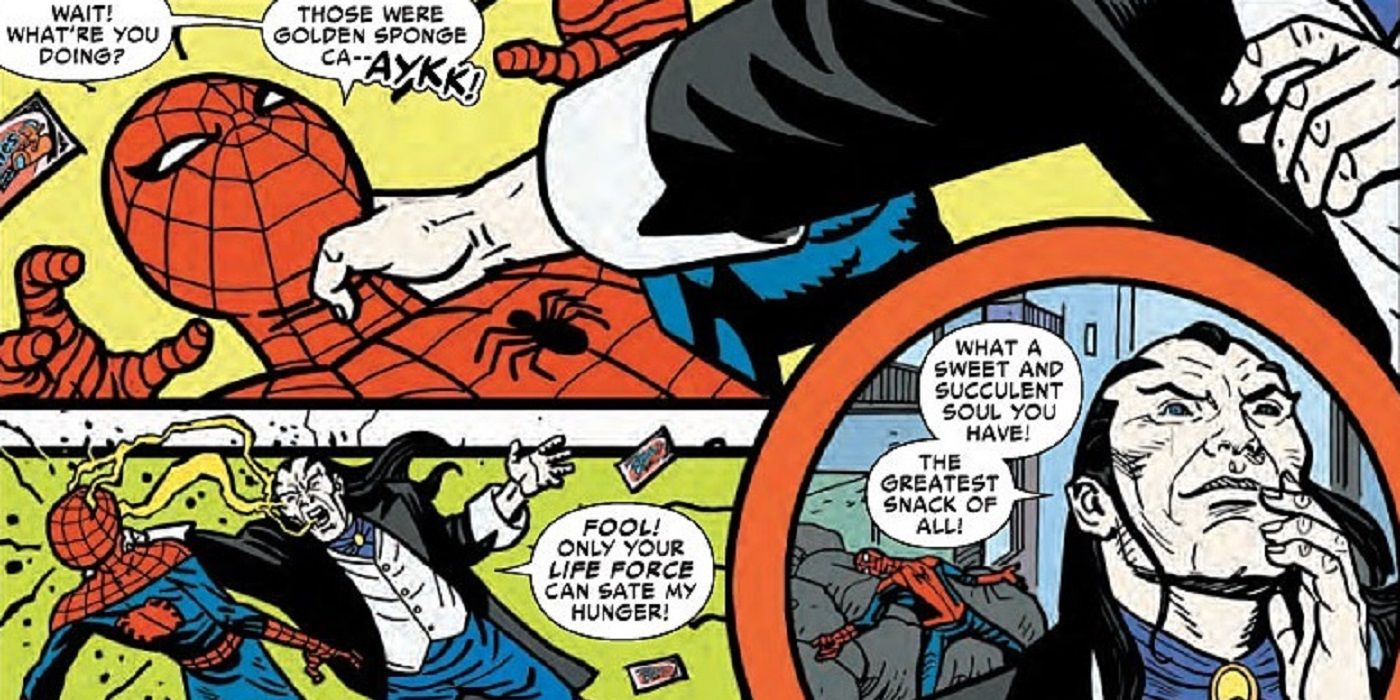 Morlun defeats Hostess Ad Spider-Man