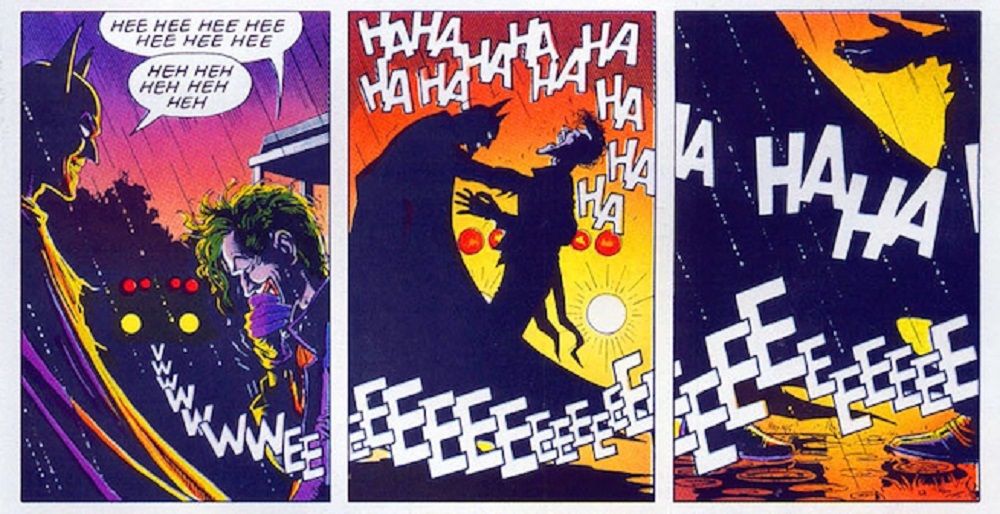 Joker and Batman Laugh at the end of The Killing Joke