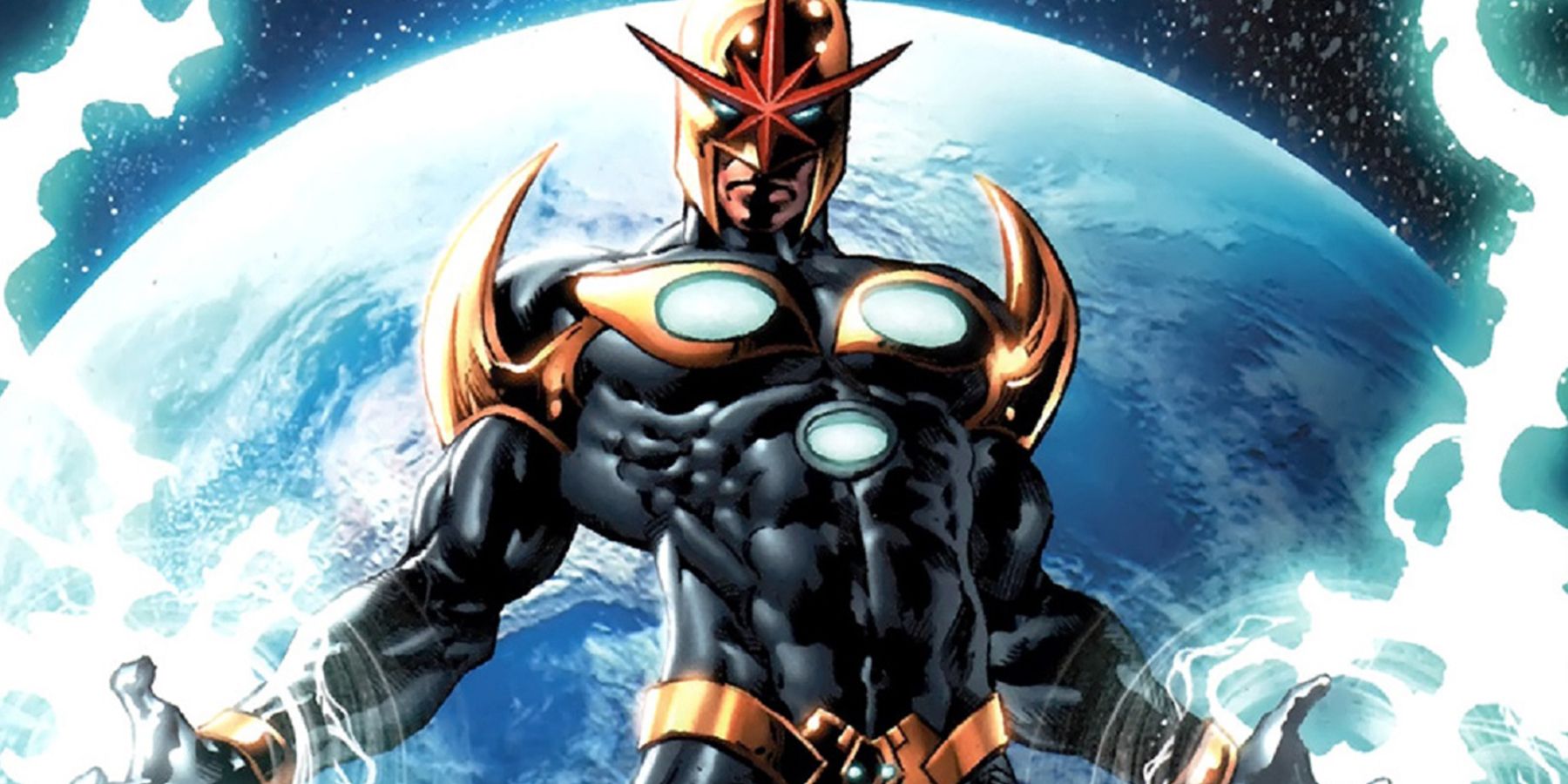 Nova using his powers above Earth