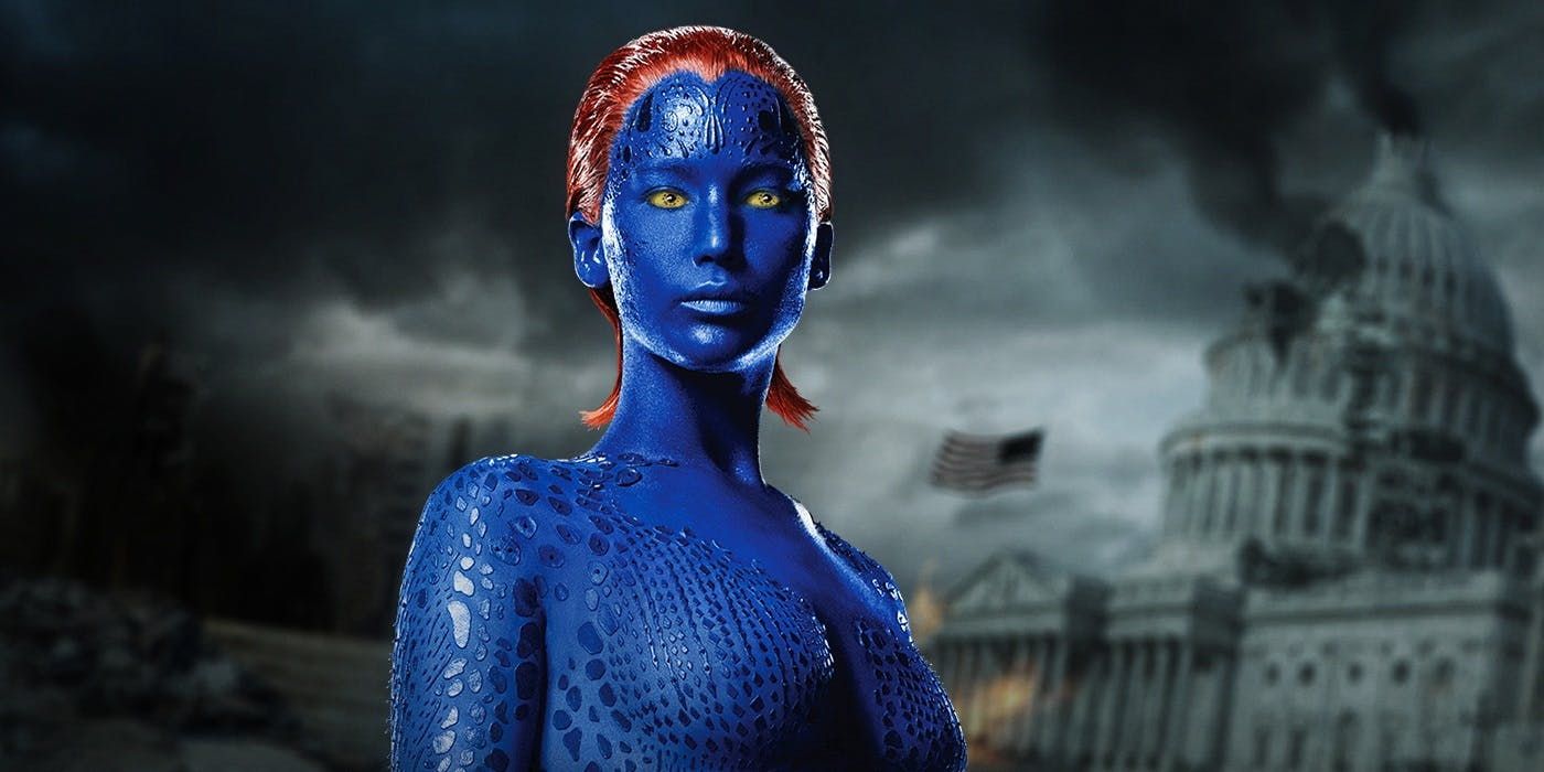 Jennifer Lawrence as Mystique in Days of Future Past
