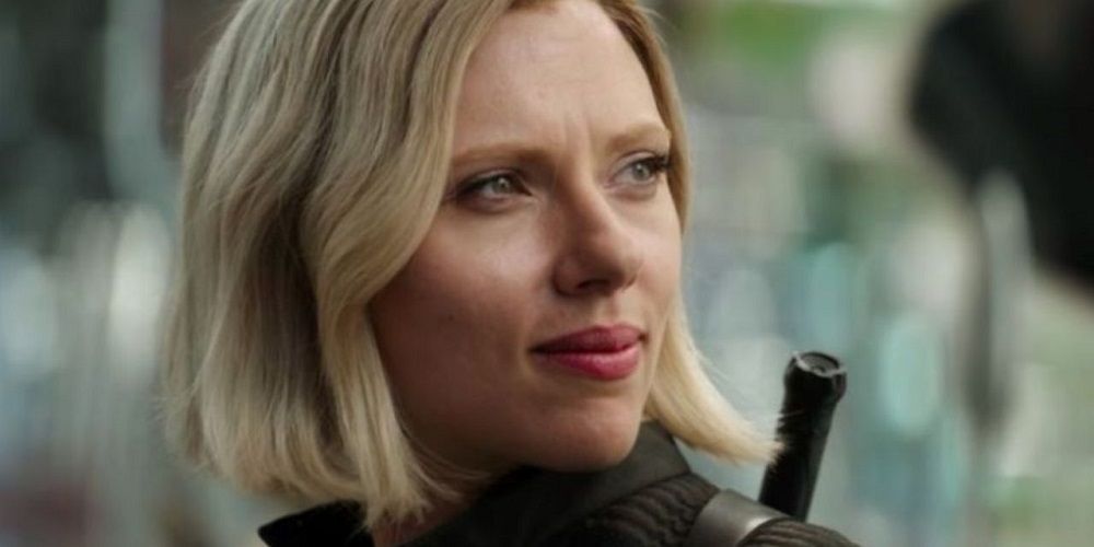 Scarlett Johansson as Black Widow in Avengers Infinity War