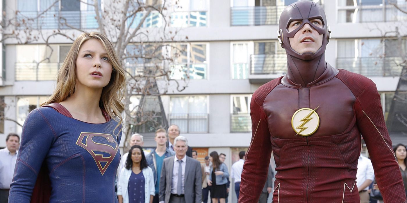 Supergirl and The Flash in Worlds Finest