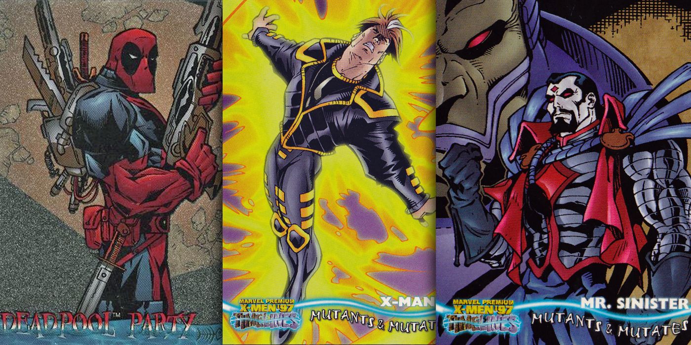 X-Men timelines cards