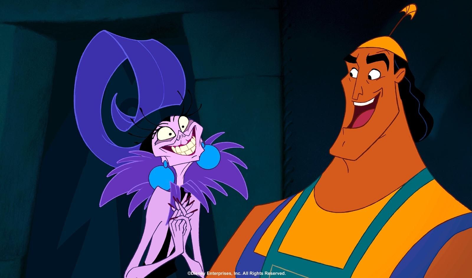 Yzma and Kronk from The Emperor's New Groove