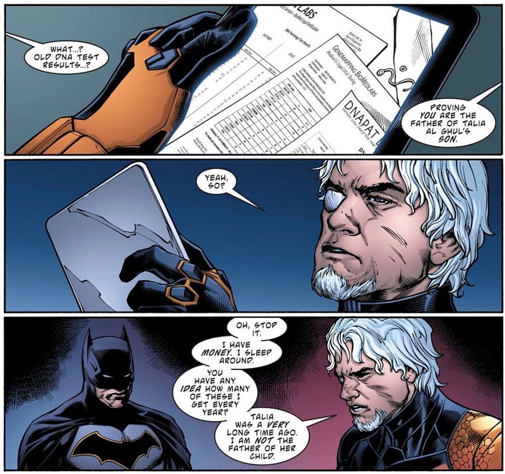 Deathstroke vs. Batman Asks, Who is Damian Wayne's Father?