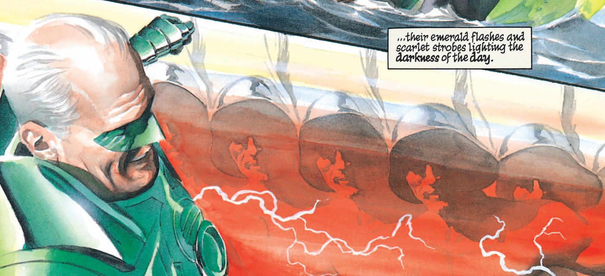 Green Lantern and the Flash in DC Comics Kingdom Come.