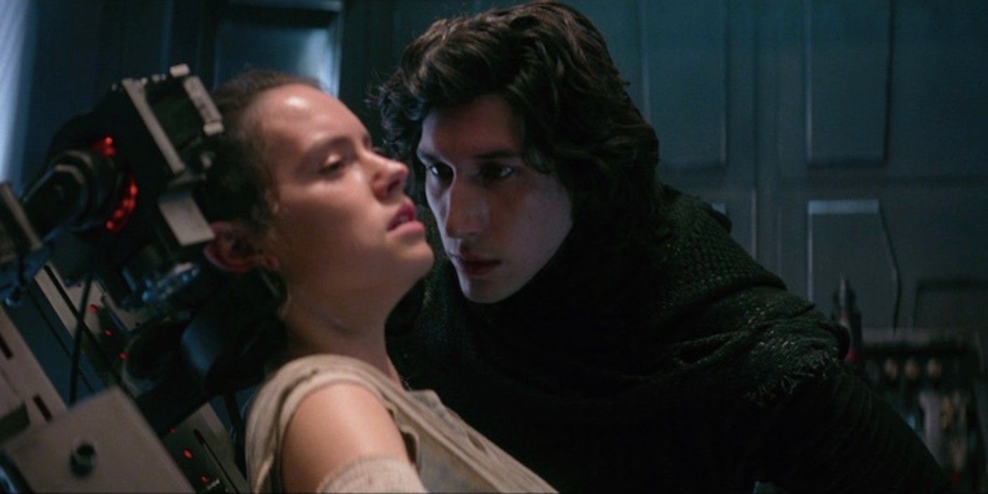 Kylo Ren interrogates Rey in The Force Awakens