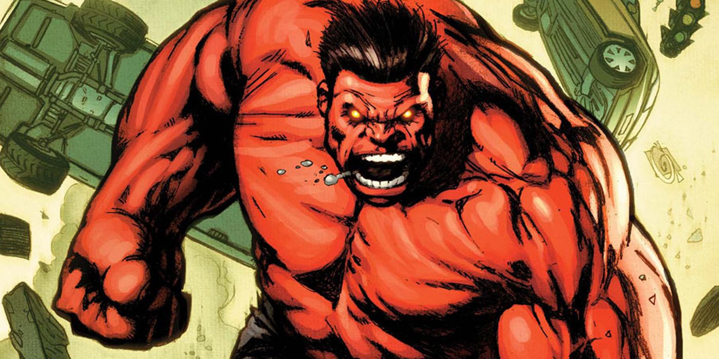 Red Hulk Sending Cars Flying