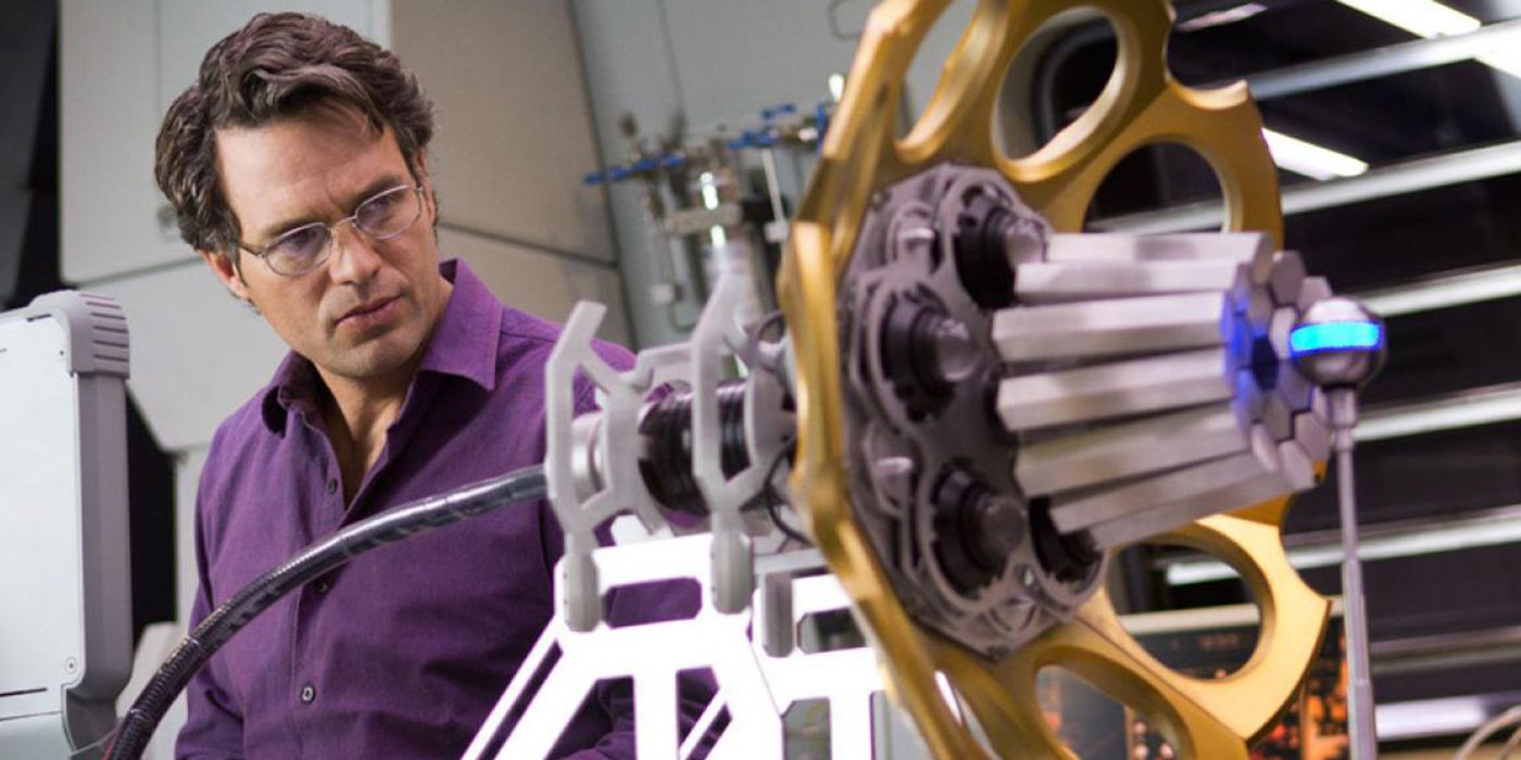 Bruce Banner with an invention in the MCU