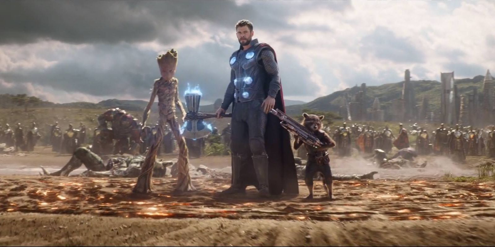 Avengers Infinity War Thor Rocket Groot Stormbreaker