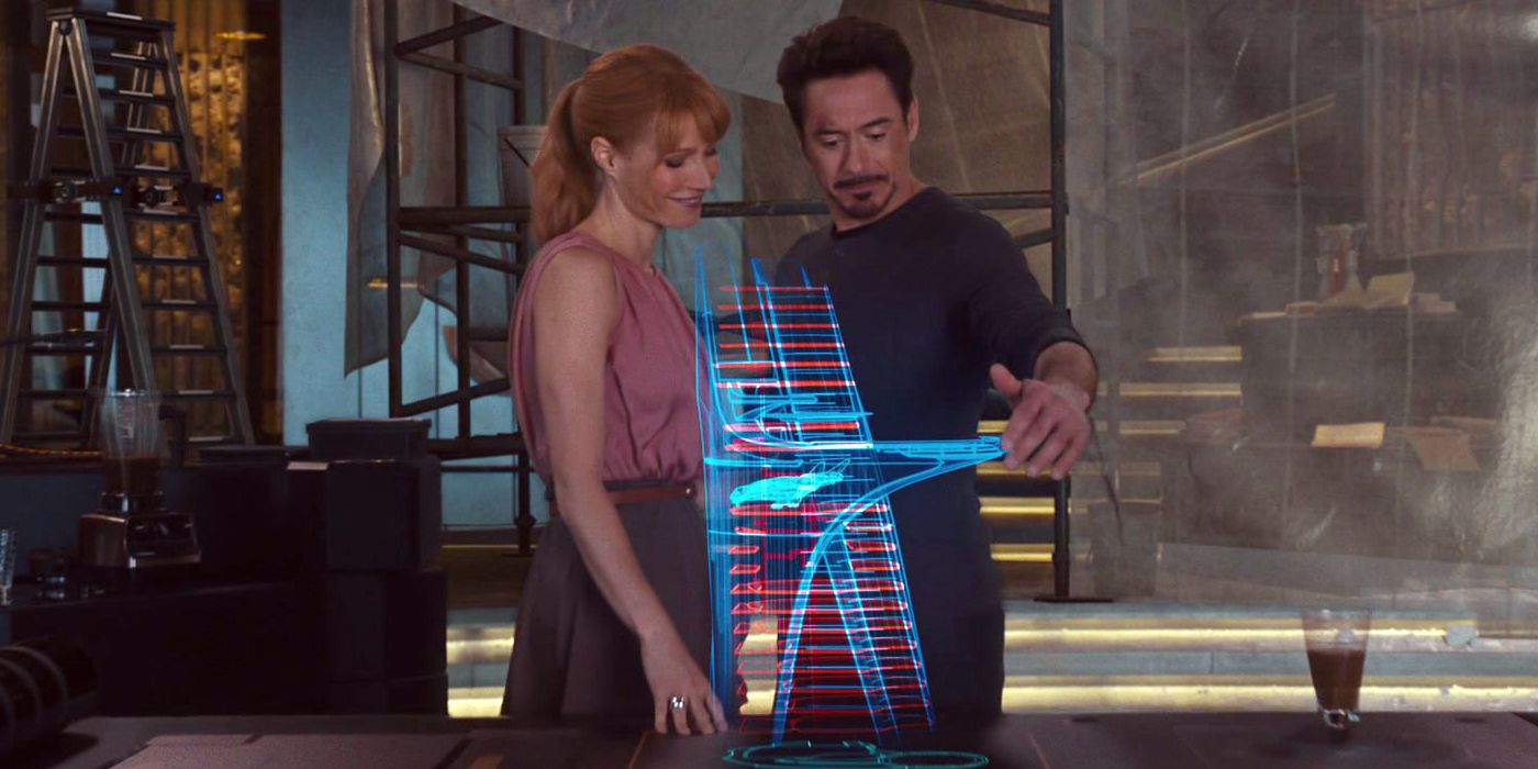 Tony shows Pepper the Avengers Tower in The Avengers