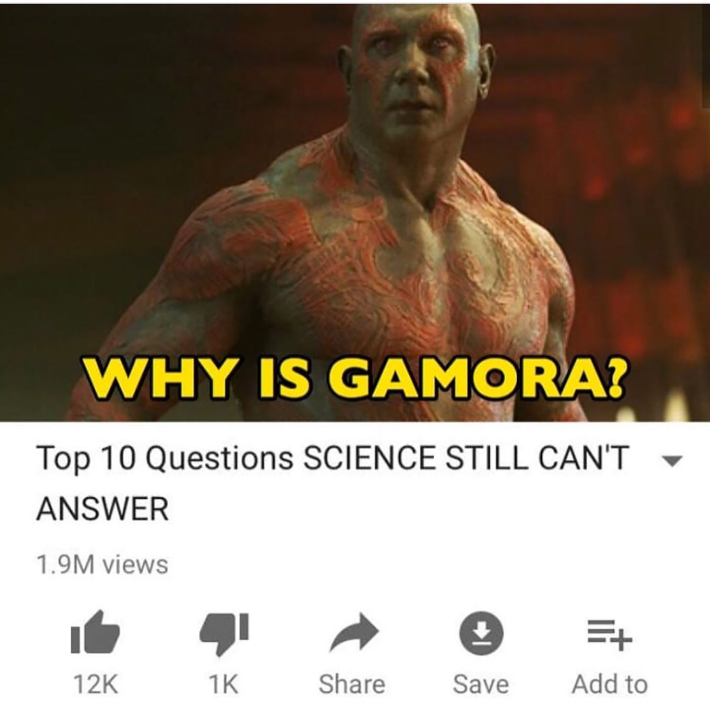 Drax Questions Science Can't Answer