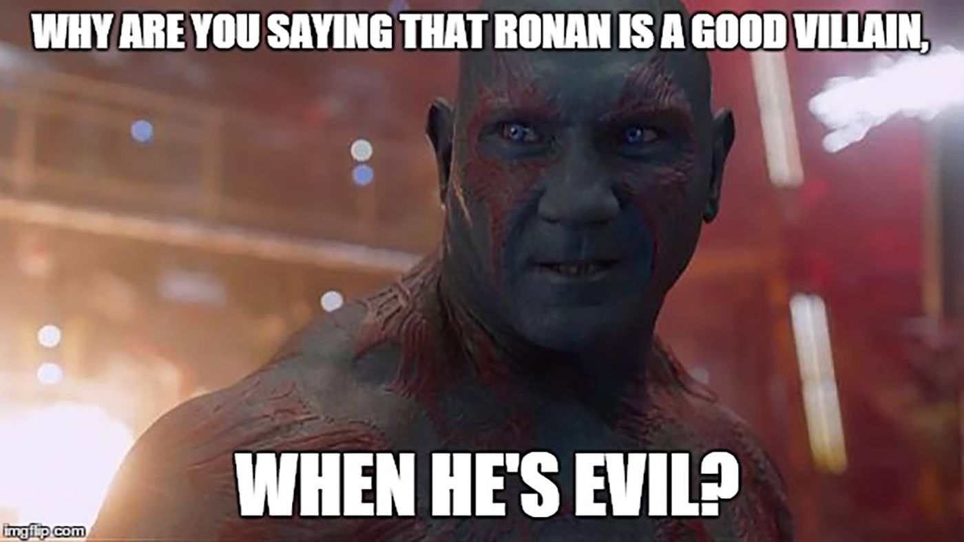 Drax Ronan Good Villain