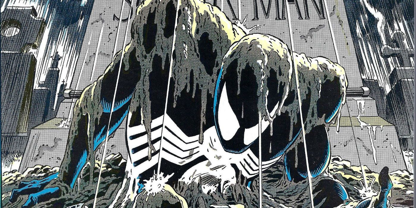 Spider-Man crawling out of his grave from "Kraven's Last Hunt"