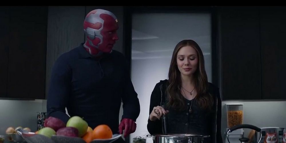 Scarlet Witch and Vision in Captain America Civil War