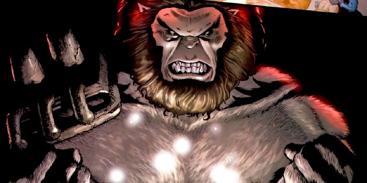 Fantastic Four villain Blastaar grimacing in Marvel Comics