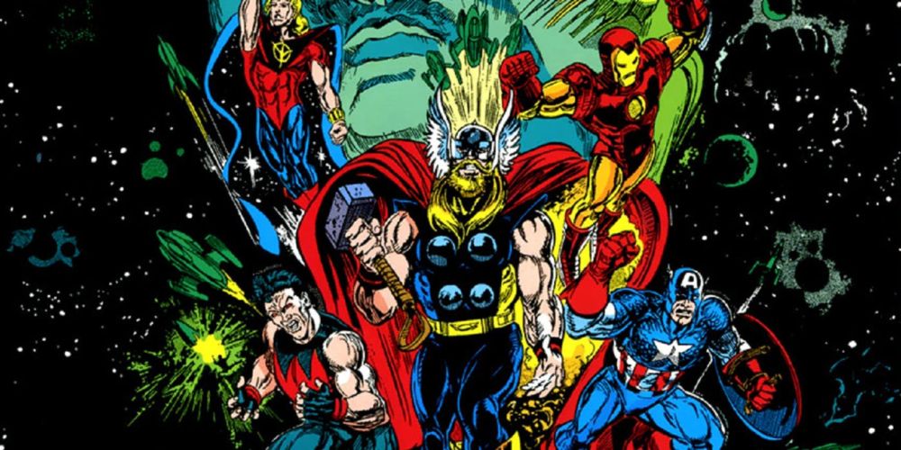 The Avengers in space in Marvel Comics