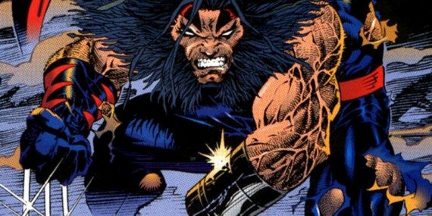 Weapon X snarling with rage in Marvel's Age of Apocalypse timeline