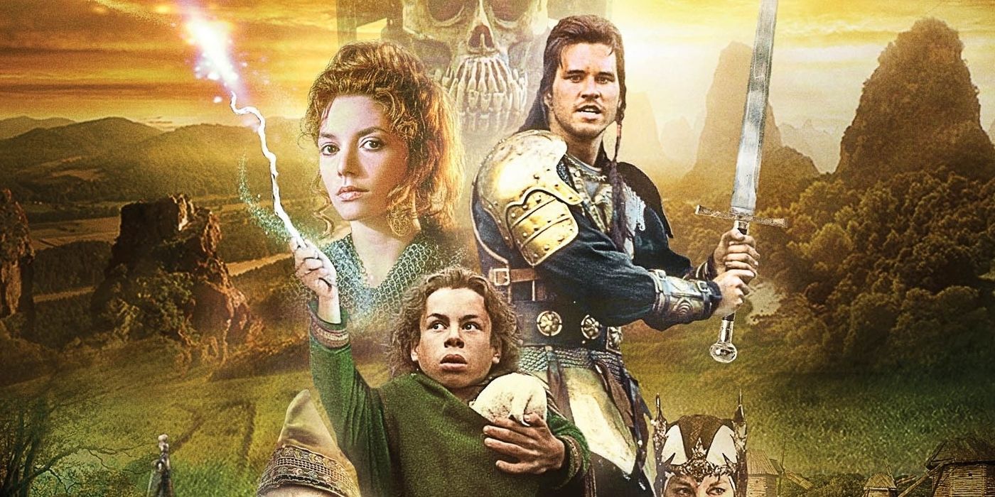Warwick Davis on the poster for Willow movie.