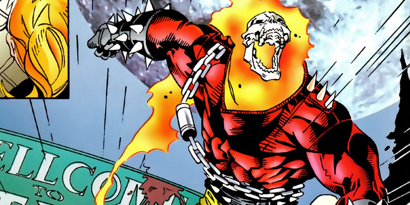 Kid Demon roars in rage in DC and Marvel's Amalgam comics