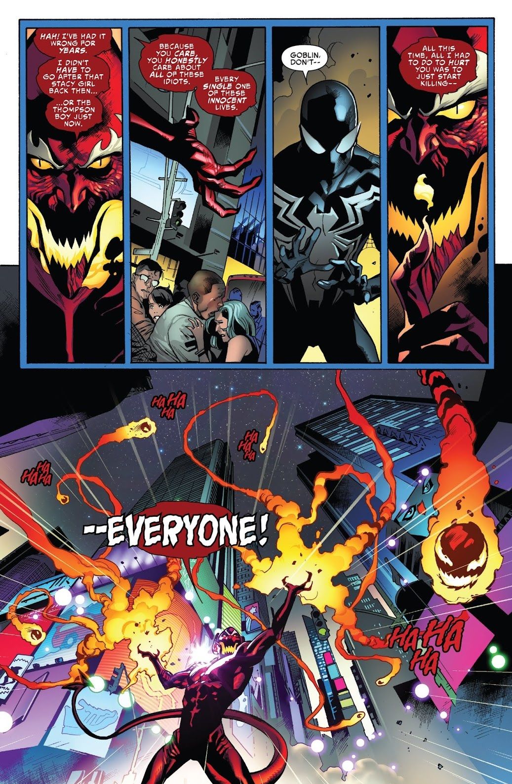 Amazing Spider-Man 800 Red Goblin attacks