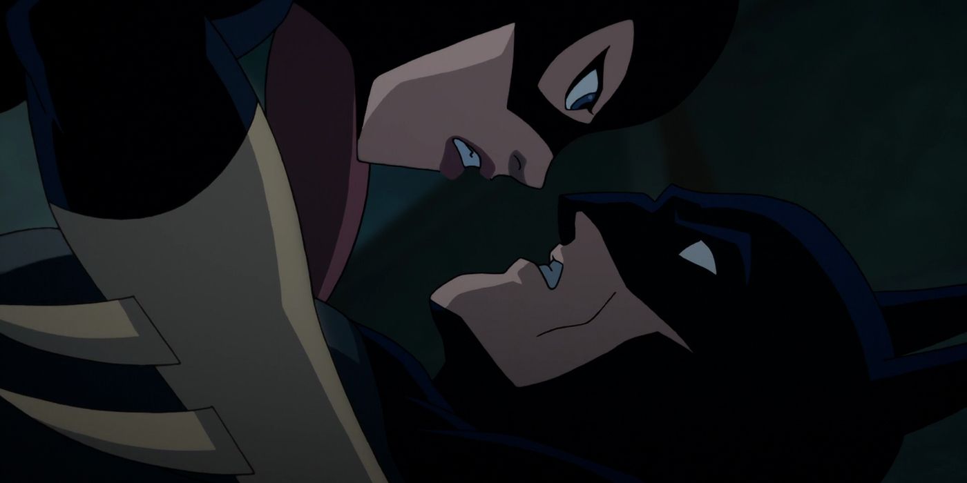 The Killing Jokeでキスをしようとしているバットマンとバットガール