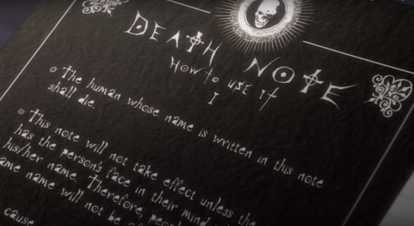 death note rules on halving a life