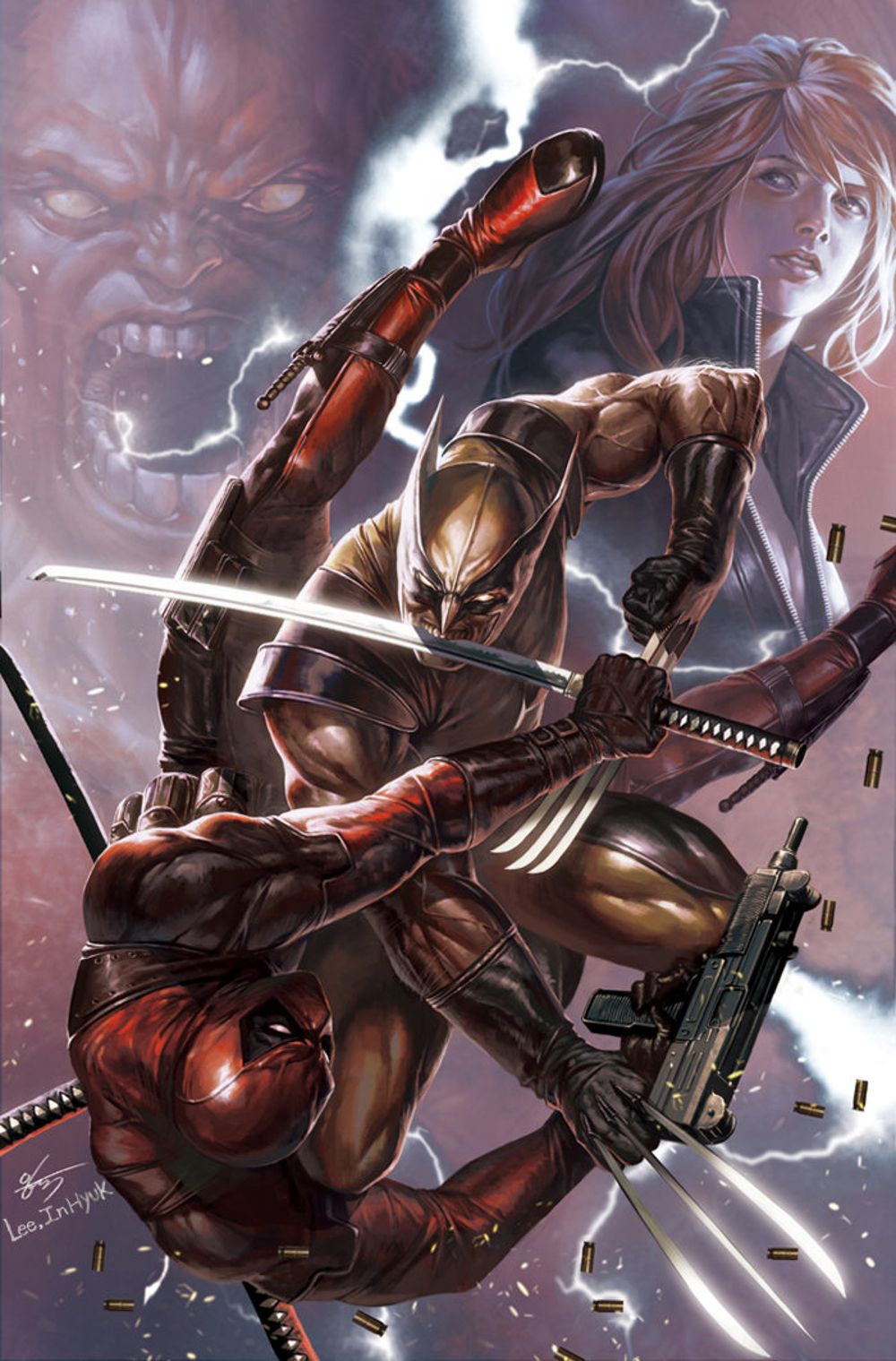 Wolverine vs Deadpool fan art