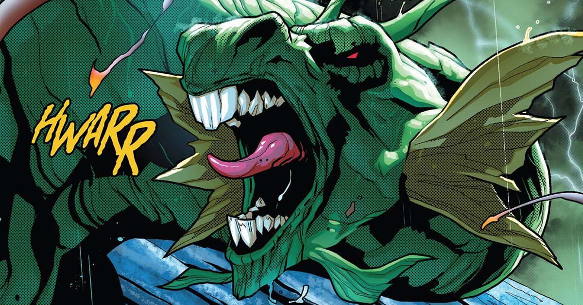 Fin Fang Foom roars in Marvel Comics