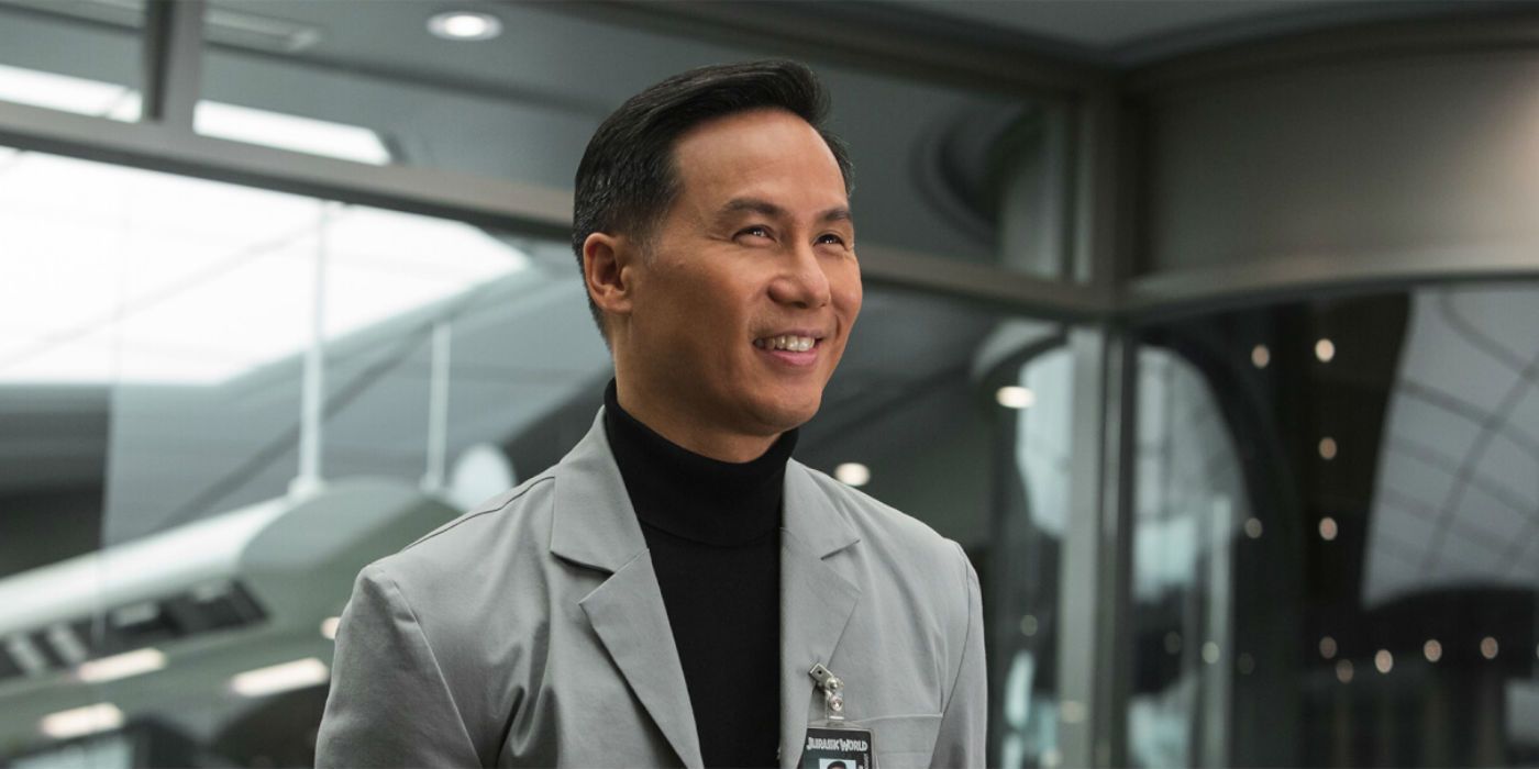 Henry Wu, portrayed by B.D. Wong, in his lab in Jurassic World