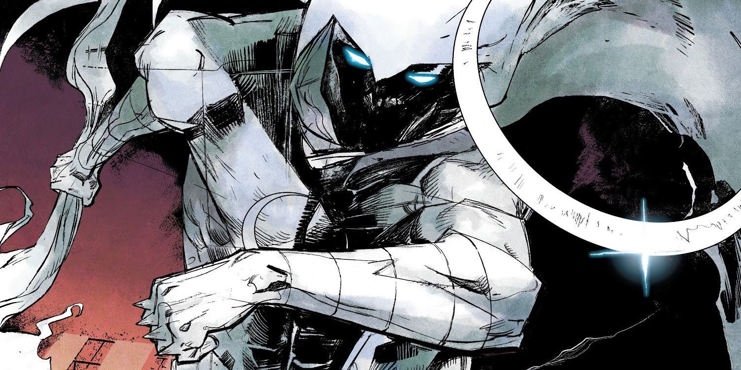 Moon Knight throwing a crescent blade