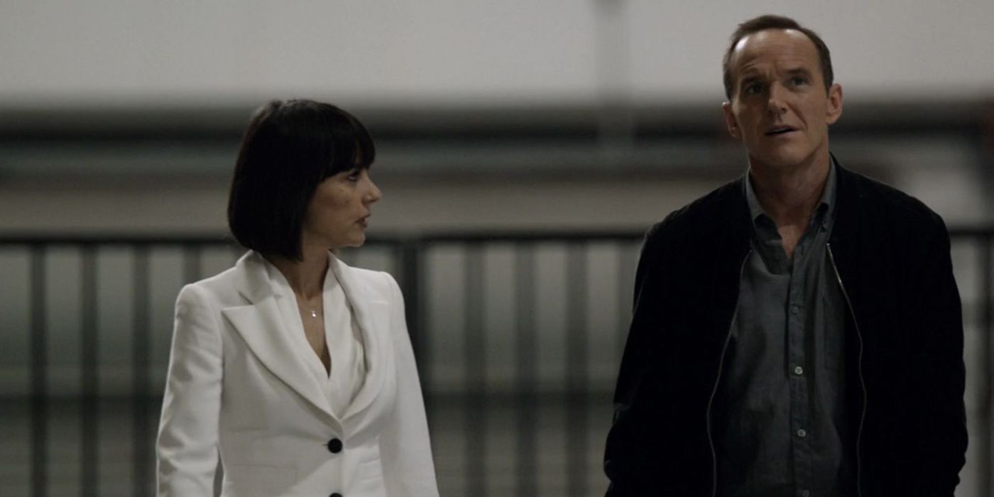 Phil Coulson and Rosalind Park Agents of S.H.I.E.L.D.