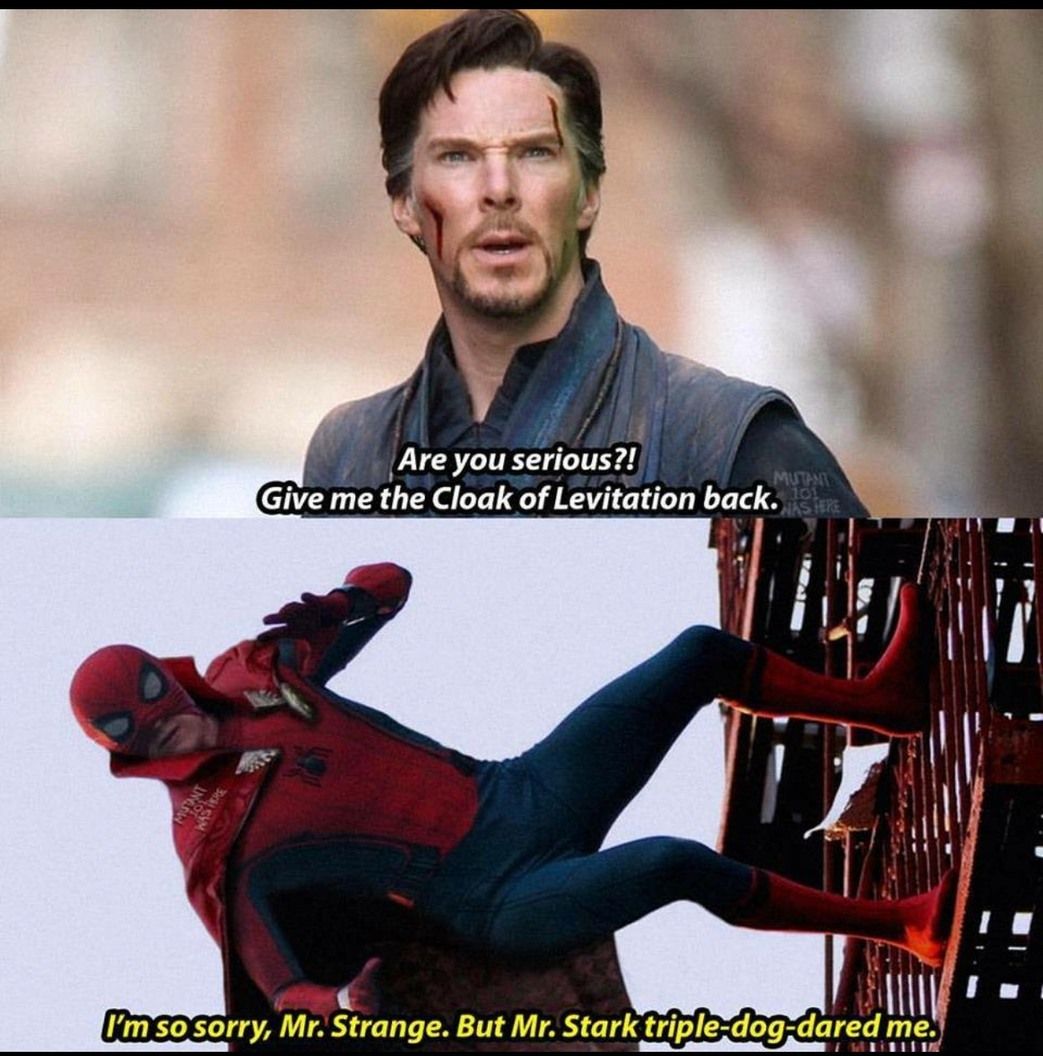 Spider-Man with Cloak of Levitation meme