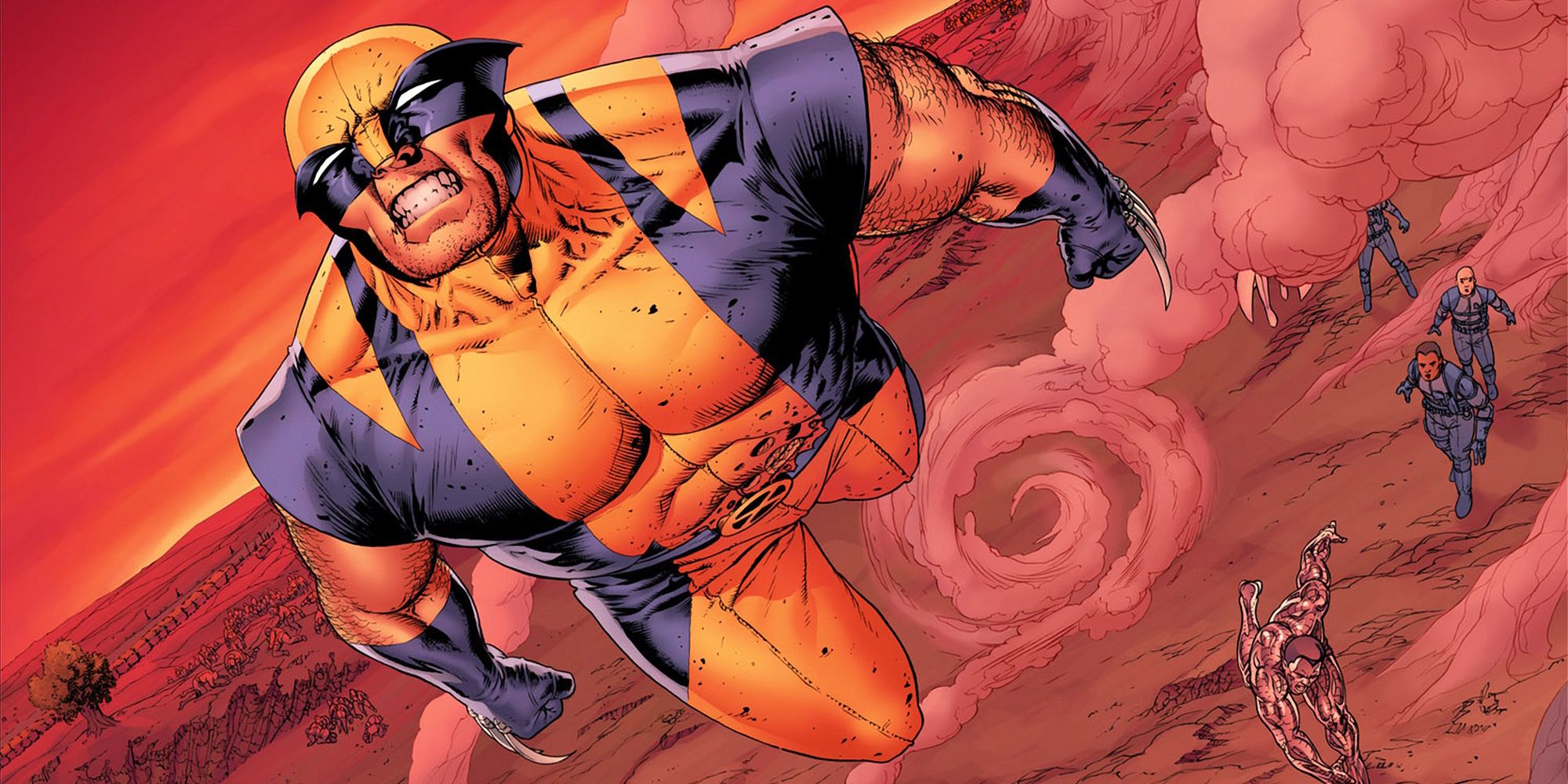Wolverine is hurled above the fray in Astonishing X-Men