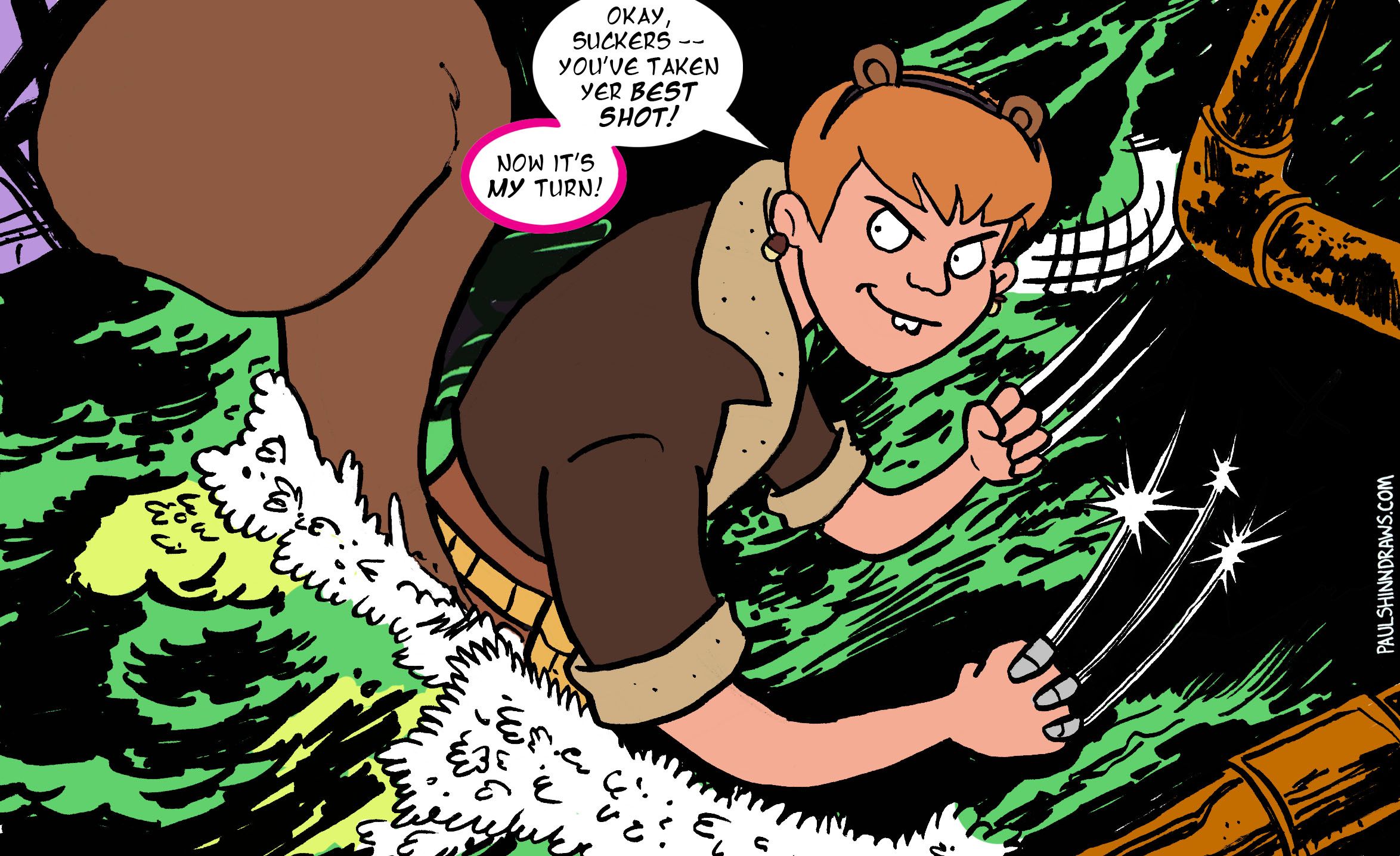 Squirrel Girl Takes Over the Line it is Drawn