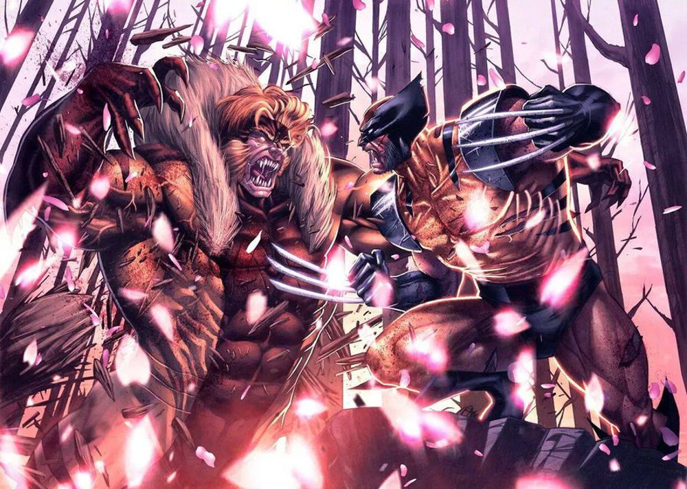 Sabretooth Wolverine fan art