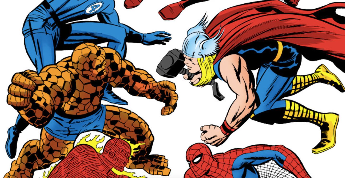 Spider-Man teams up with Thor and Daredevil vs Fantastic Four