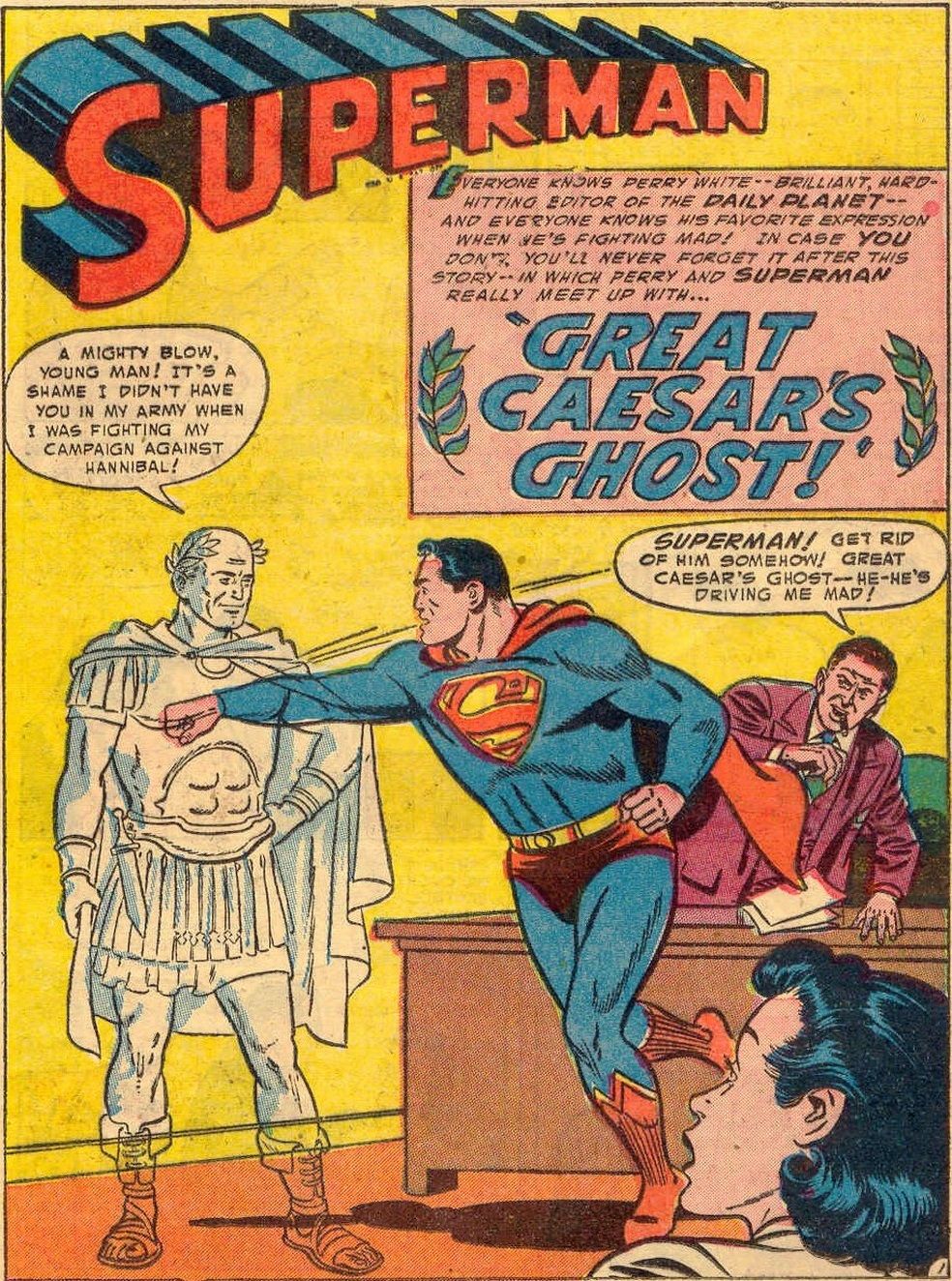 When Did Perry White First Say 'Great Caesar's Ghost!' in the Comics?