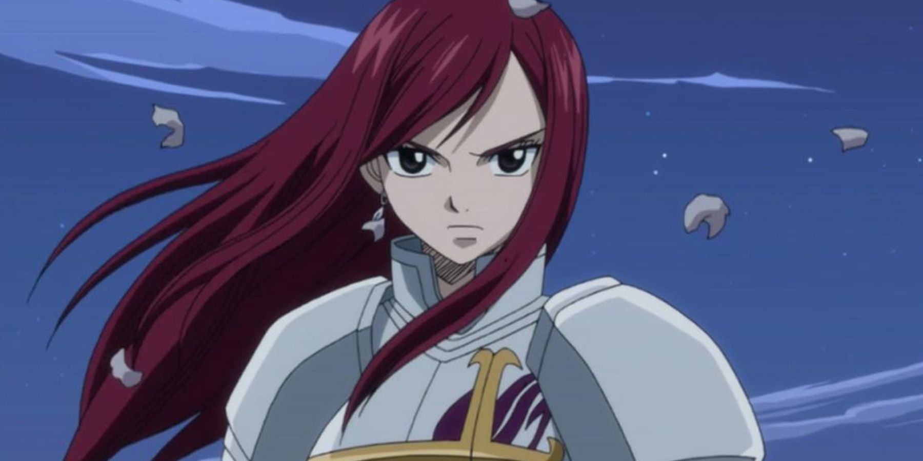 Erza Scarlet in Fairy Tail.