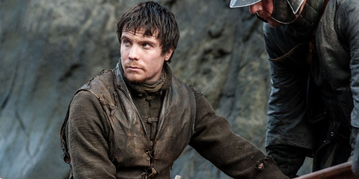 Gendry from Game of Thrones looking stern