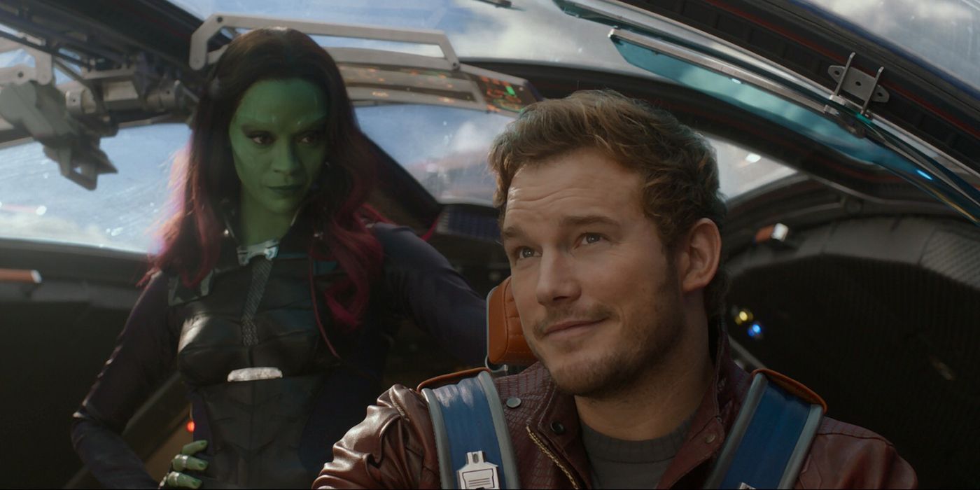 Guardians of the Galaxy Peter Quill and Gamora