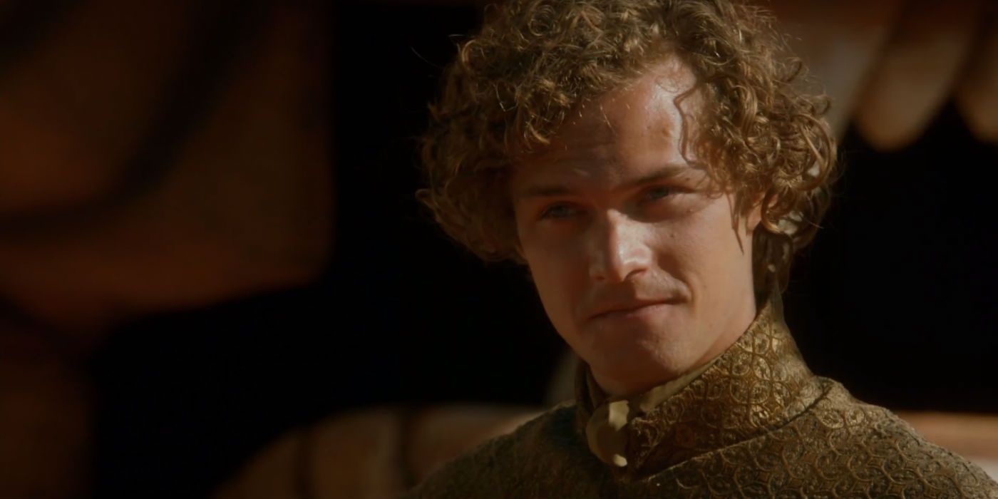 Loras Tyrell looking on in Game of Thrones