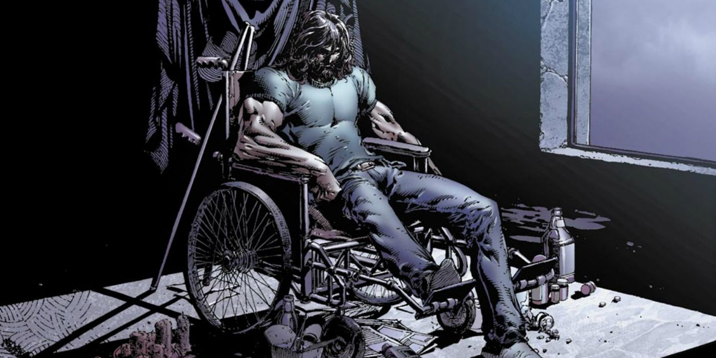 Marc Spector in a wheelchair from Moon Knight