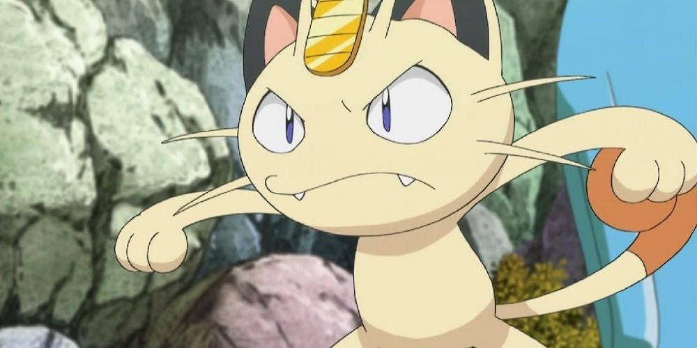 Anime Meowth-fighting-in-Pokemon-TV-show