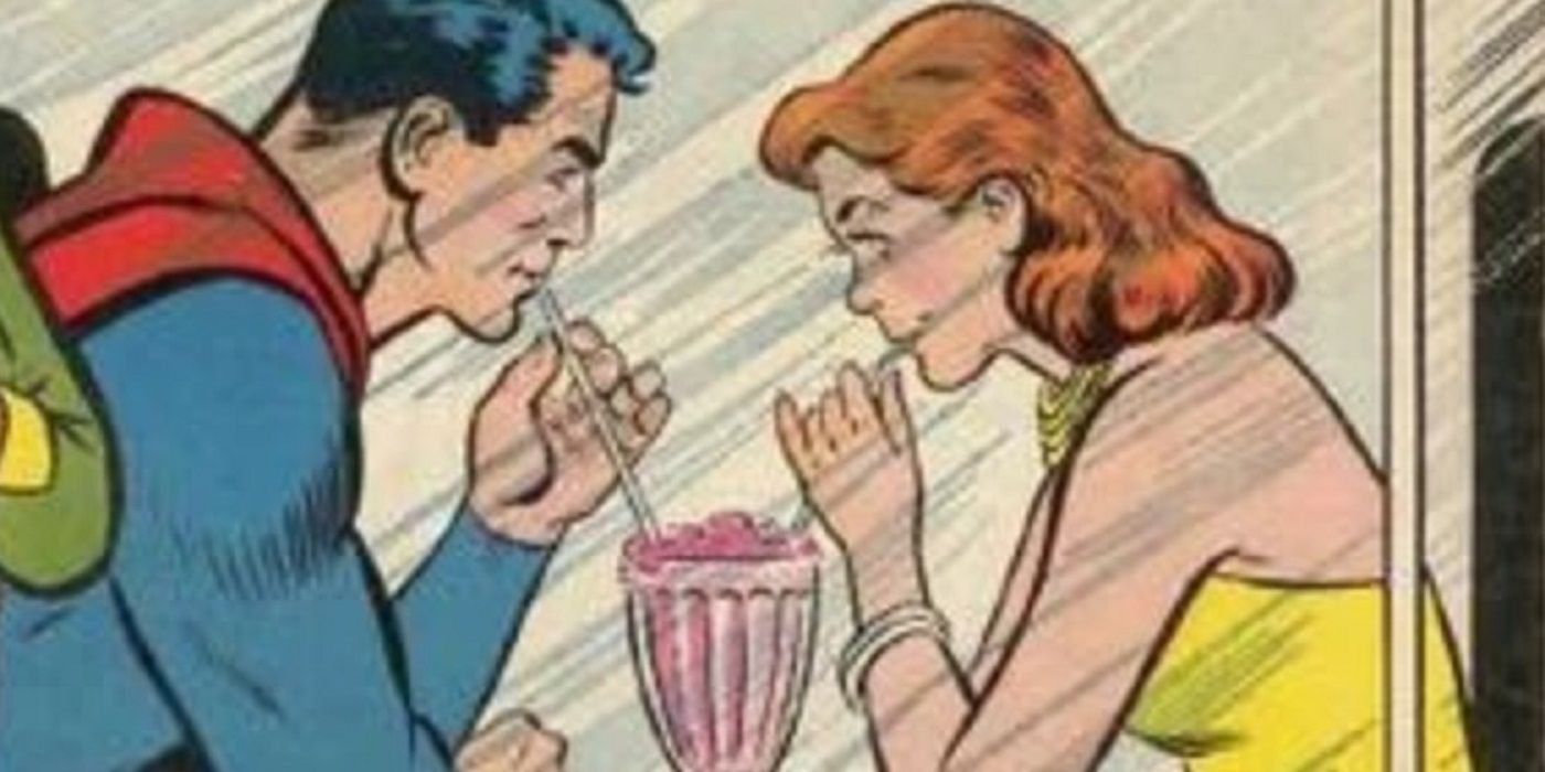Superman and Lana Lang in DC Comics.