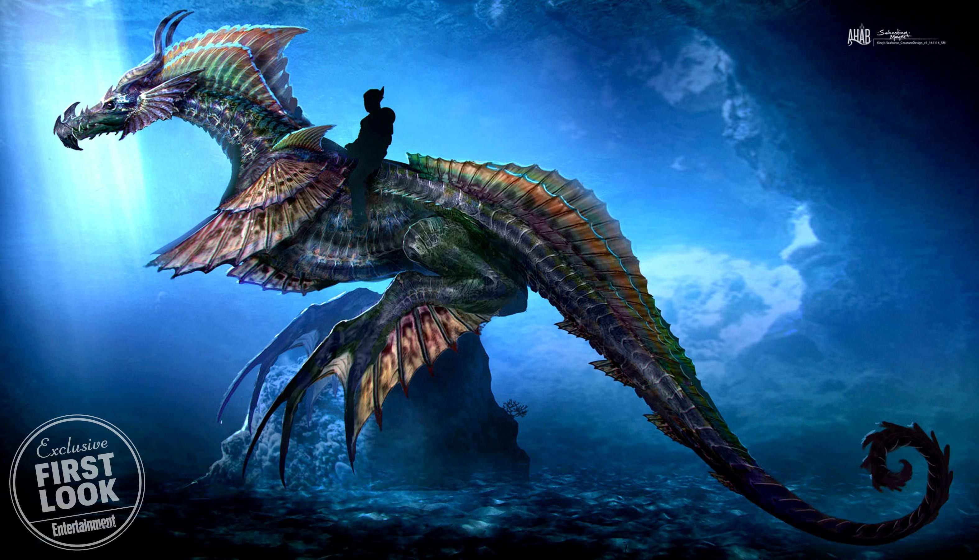 Aquaman sea dragon concept art