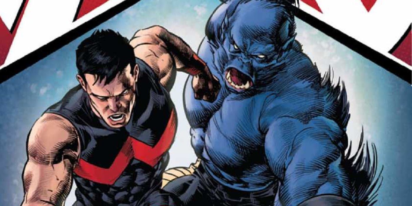 Beast and Wonder Man from the Avengers vs. X-Men event
