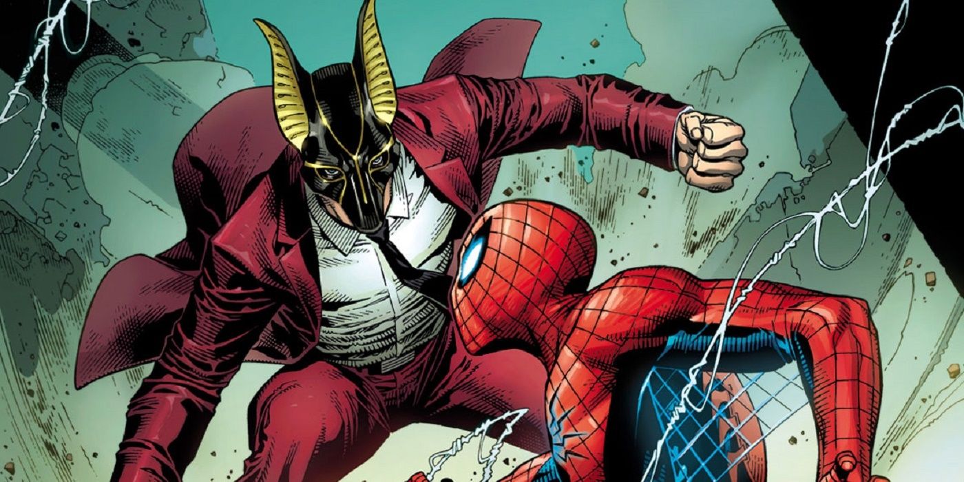 The Ben Reilly Jackal battles Spider-Man