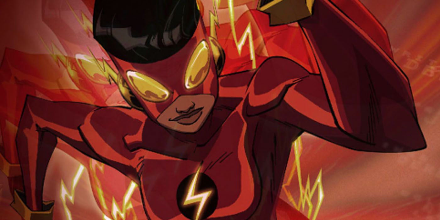 Danica Williams running as the Flash from Batman Beyond comics