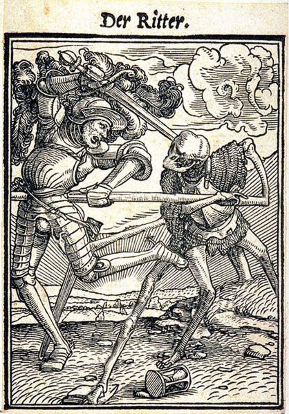 Hans Freckenberg woodcut of Der Grobmann (Slender Man)